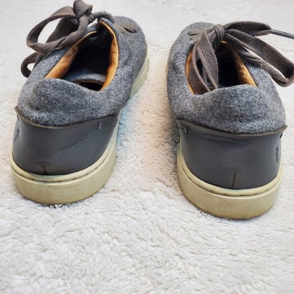 Frye Gray Ivy Low Lace Wool Blend Casual Bohemian Classic Sneakers Shoes Women 8 - Picture 7 of 10